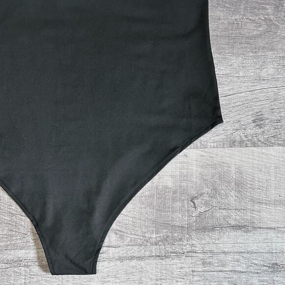 REORIA Ultimate Obsession Halter Bodysuit NEW Womens XL Black Snap Button - Picture 5 of 6